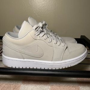 Women’s gray air Jordan 1 low